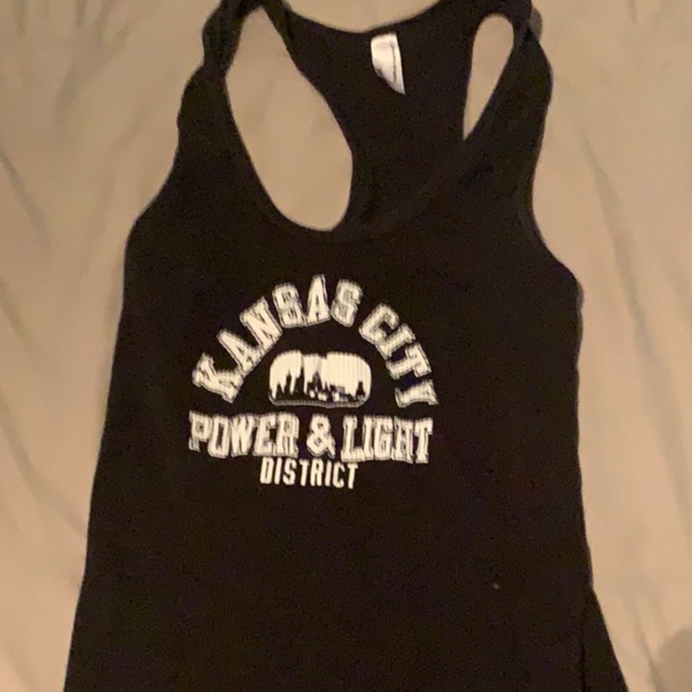 Black American Apparel Tank with Graphic